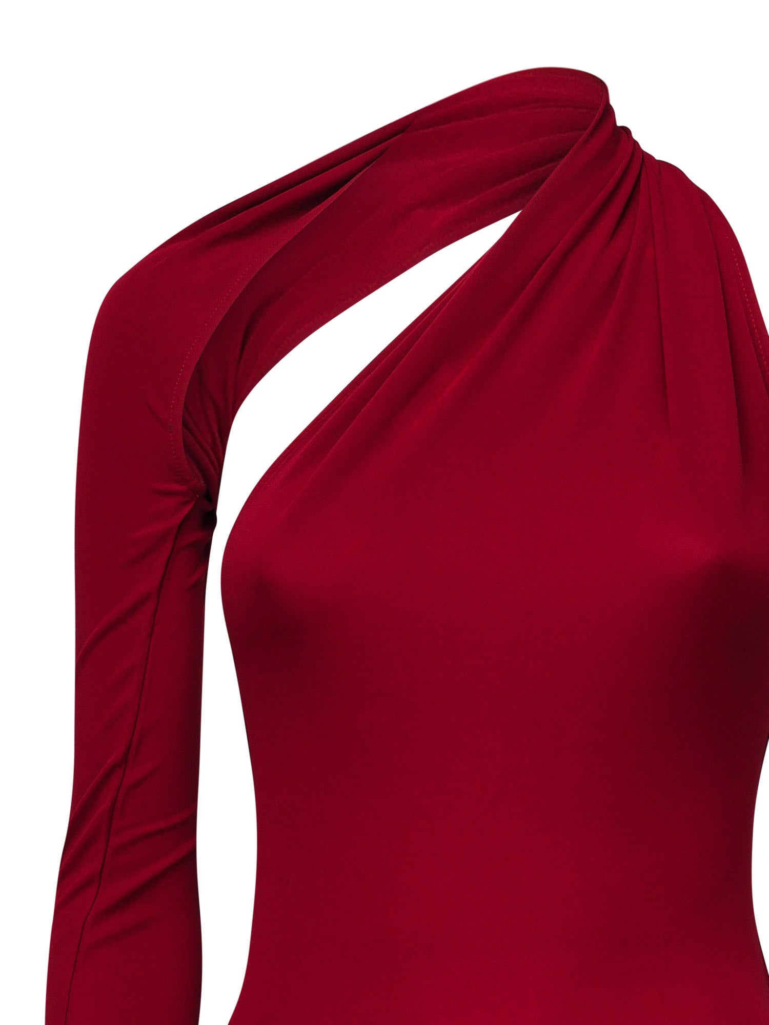 Abito monospalla in crepe di jersey 424JR0523JS0145 4031 COURREGES 