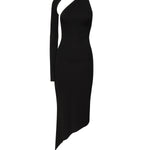 Abito monospalla in crepe di jersey 424JR0523JS0145 9999 COURREGES 