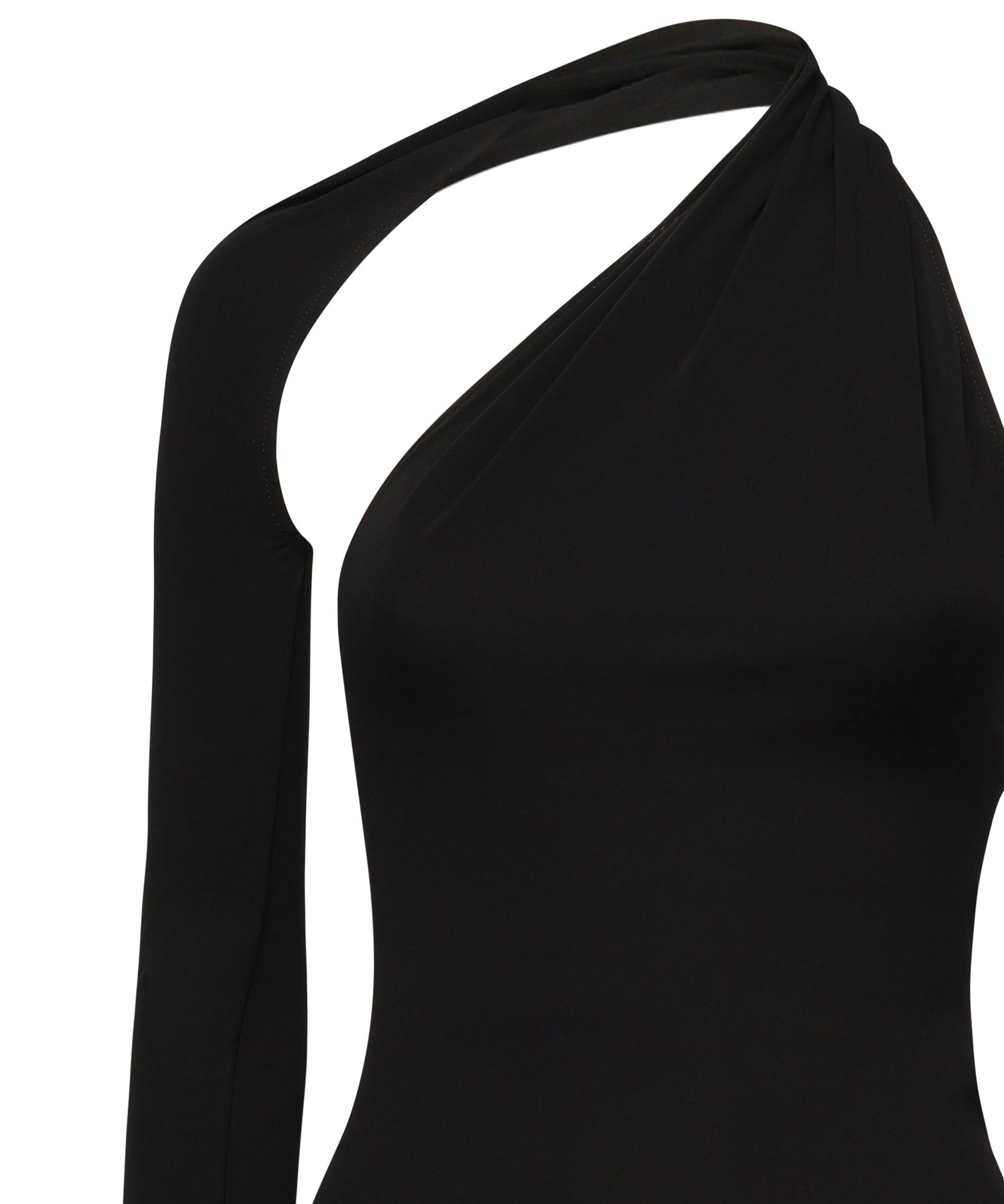 Abito monospalla in crepe di jersey 424JR0523JS0145 9999 COURREGES 