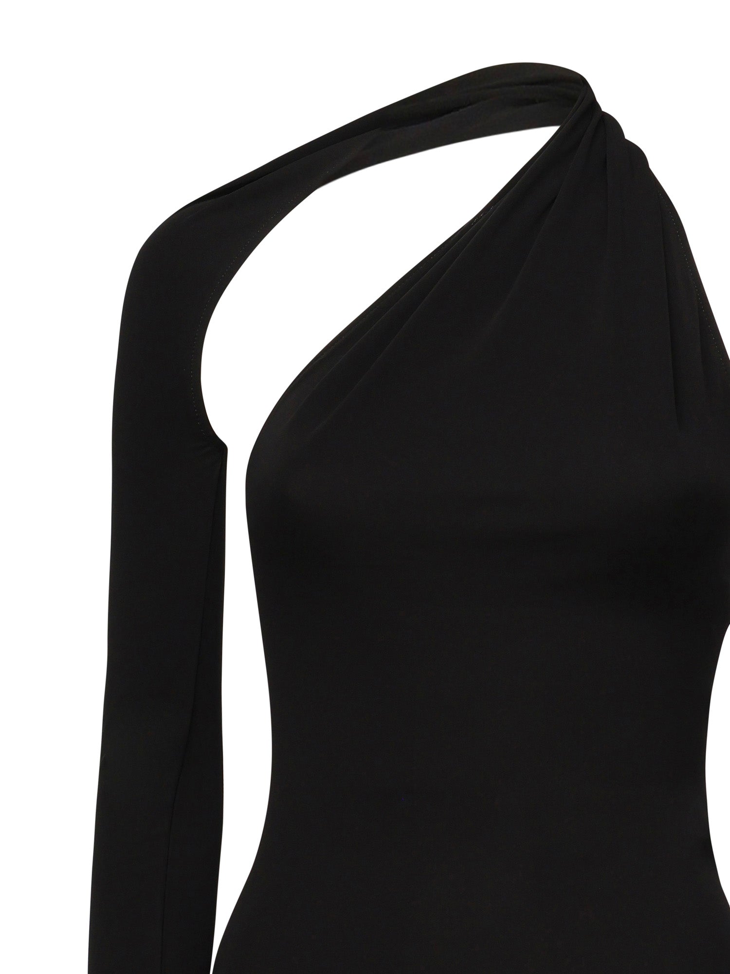 Abito monospalla in crepe di jersey 424JR0523JS0145 9999 COURREGES 