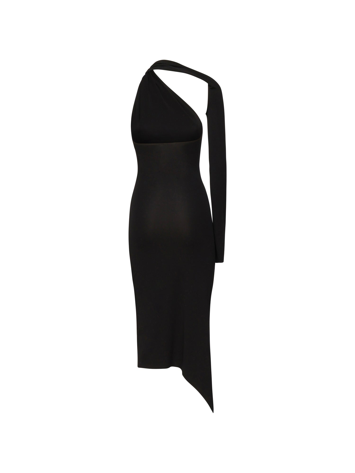 Abito monospalla in crepe di jersey 424JR0523JS0145 9999 COURREGES 