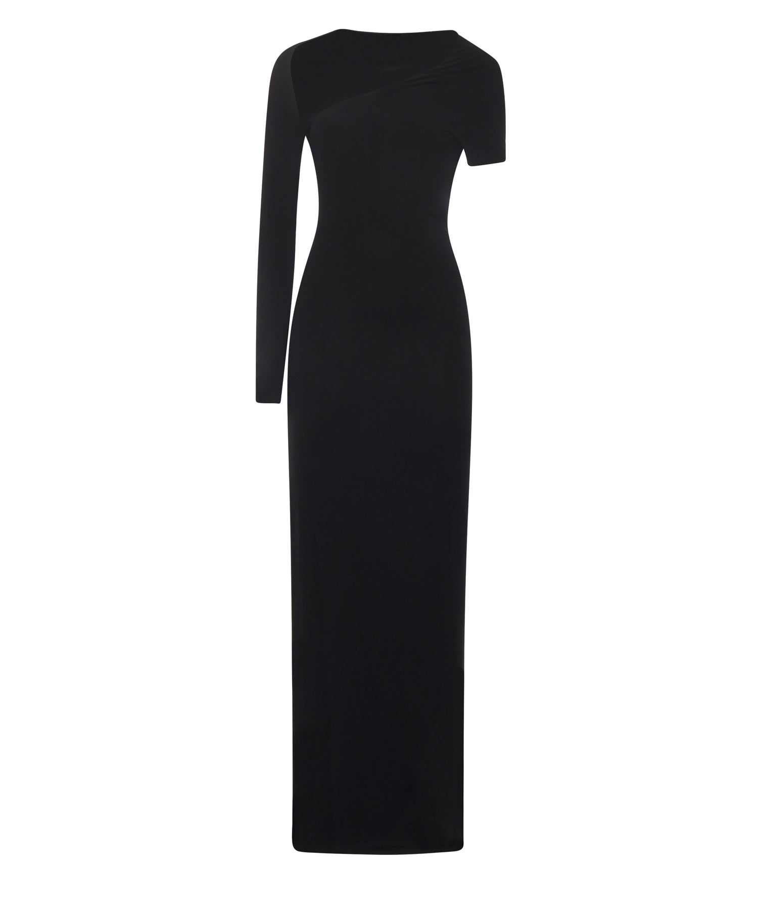 Abito lungo asimmetrico in jersey 425JR0735JS0145 9999 COURREGES 