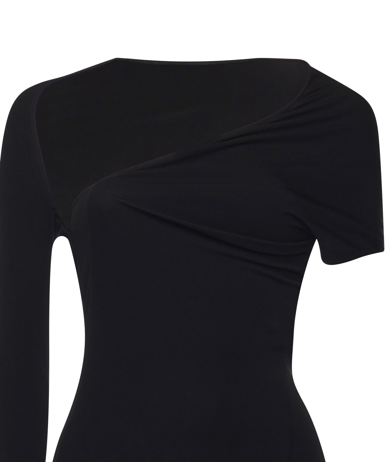 Abito lungo asimmetrico in jersey 425JR0735JS0145 9999 COURREGES 