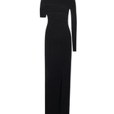 Abito lungo asimmetrico in jersey 425JR0735JS0145 9999 COURREGES 