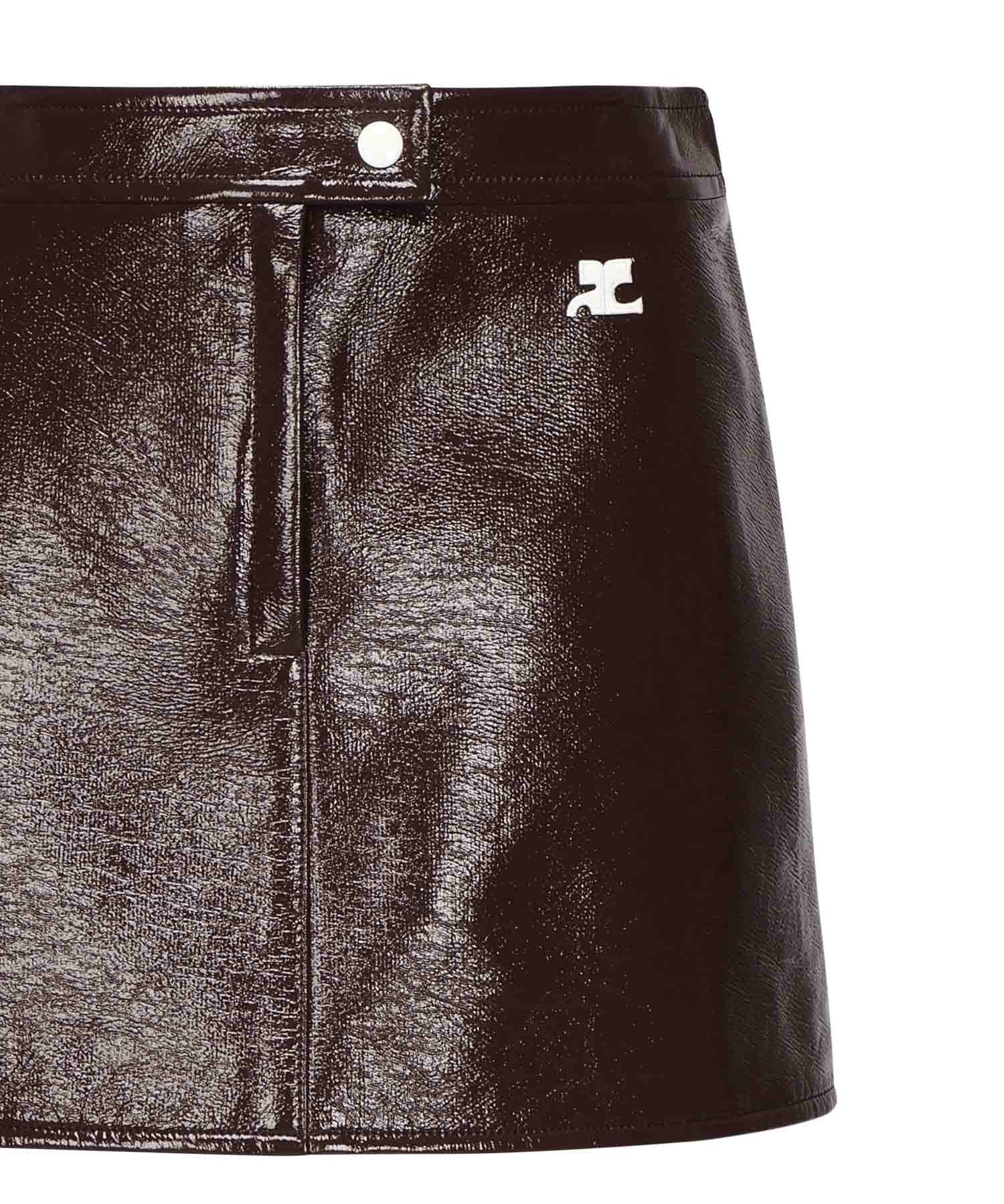 Minigonna in vinile reedition PERCJU001VY0014 4010 COURREGES 