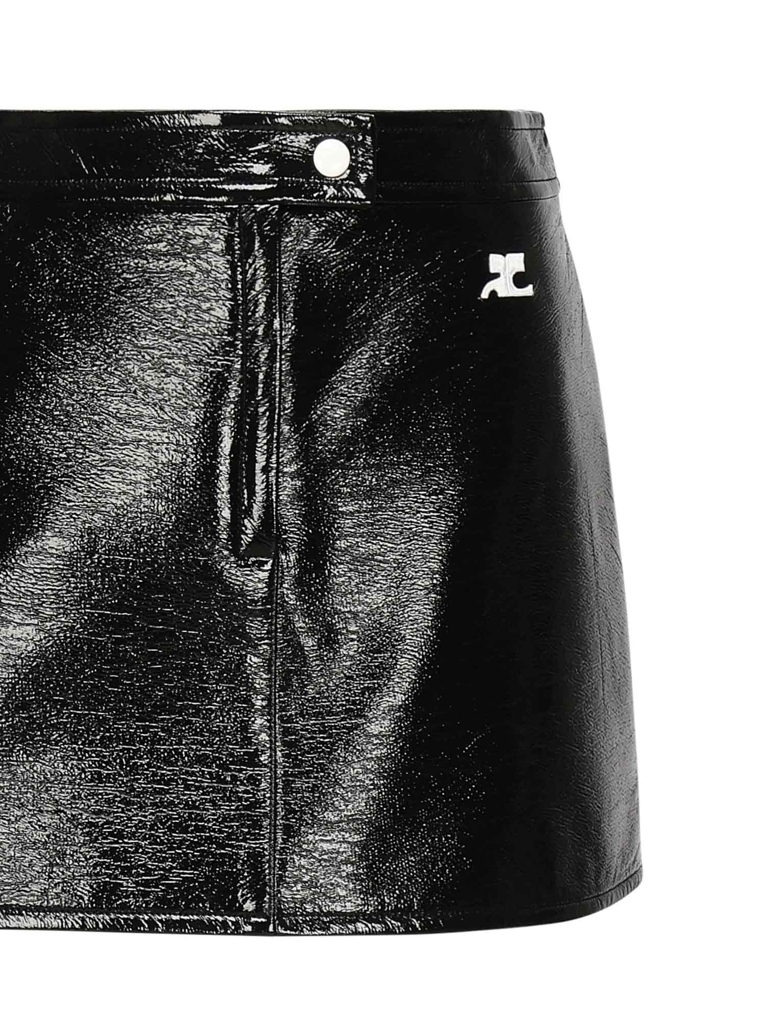 Minigonna in vinile reedition PERCJU001VY0014 9999 COURREGES 