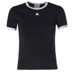 T-shirt con logo VESJTS017JS0070 9901 COURREGES 