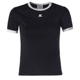T-shirt con logo VESJTS017JS0070 9901 COURREGES 