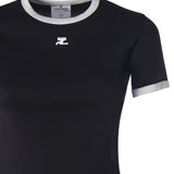 T-shirt con logo VESJTS017JS0070 9901 COURREGES 