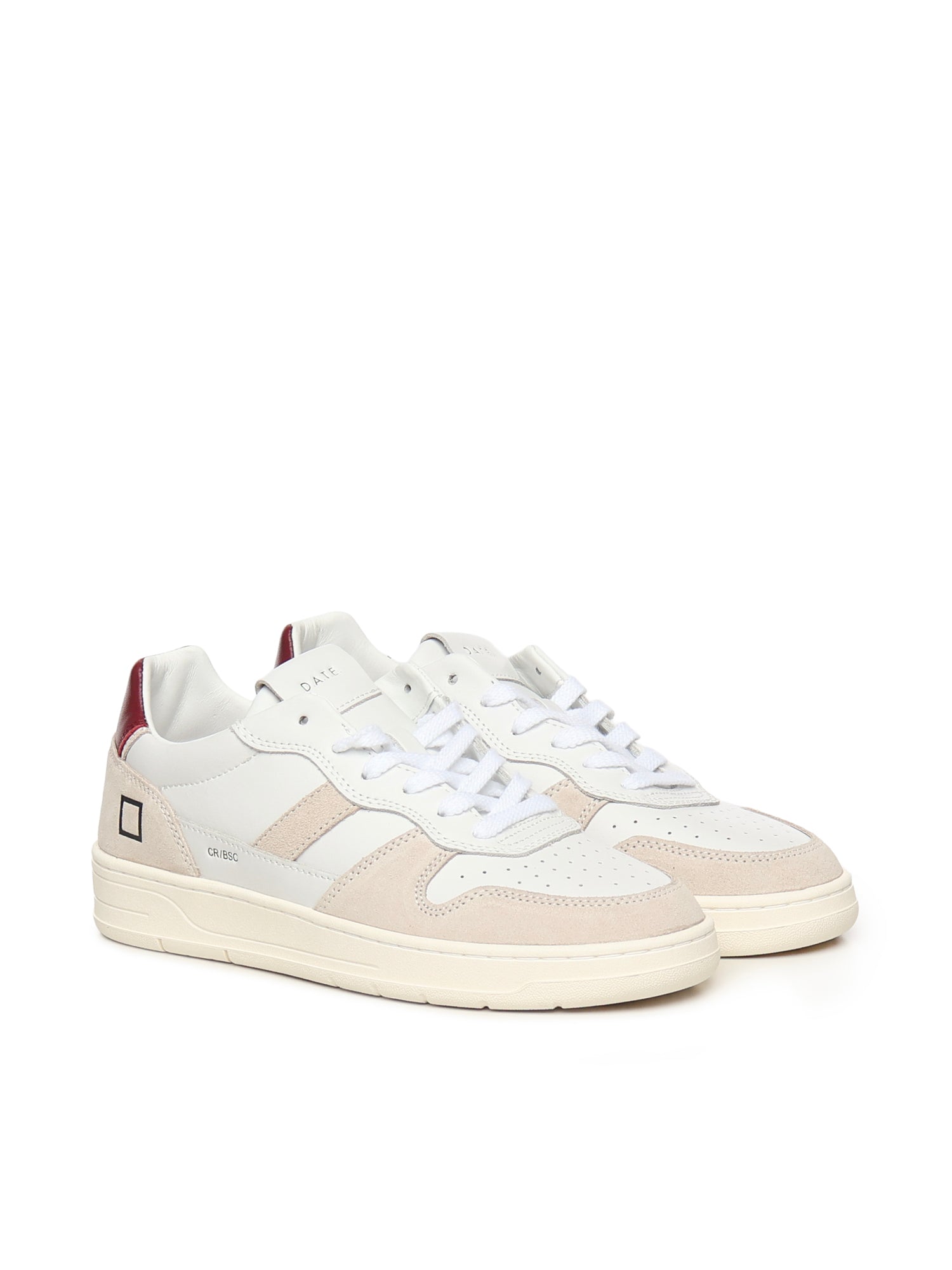 SNEAKERS COURT 2.0 BASIC IN PELLE E CAMOSCIO BEIGE M431 C2-BAWX D.A.T.E. 