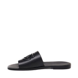 Slide in pelle con logo DG A80397 AO60280999 DOLCE & GABBANA 