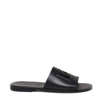 Slide in pelle con logo DG A80397 AO60280999 DOLCE & GABBANA 