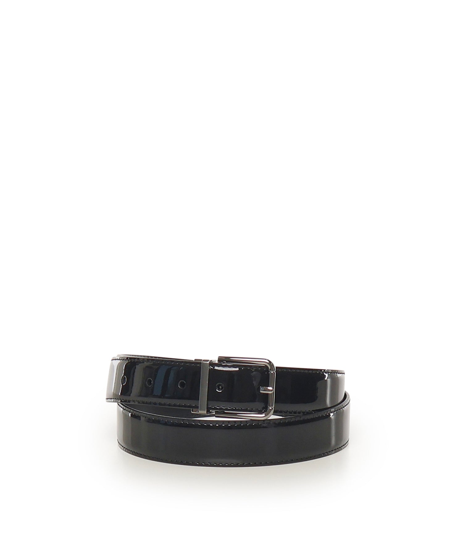 Cintura in pelle di vitello verniciata BC4703 A115380999 DOLCE & GABBANA 