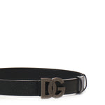 Cintura con logo in pelle di vitello BC4943 AG6518B956 DOLCE & GABBANA 