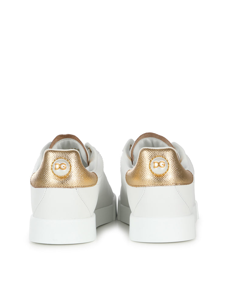 Sneaker Portofino in vitello nappato CK1602 AN2988B996 DOLCE & GABBANA 