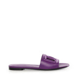 Slide in pelle di vitello e logo CQ0436 AY3298H438 DOLCE & GABBANA 
