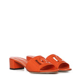 Slide in pelle di vitello con logo CR1139 AY32980244 DOLCE & GABBANA 