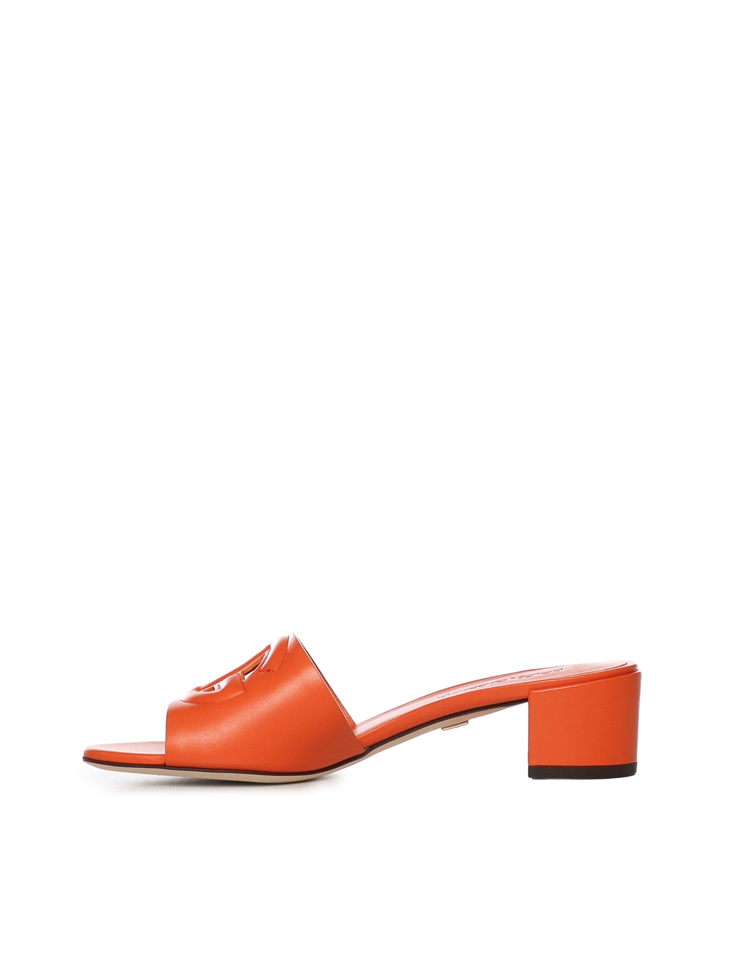 Slide in pelle di vitello con logo CR1139 AY32980244 DOLCE & GABBANA 