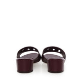 Slide in pelle di vitello con logo CR1139 AY32980343 DOLCE & GABBANA 