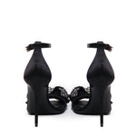 Sandalo in raso con ricamo strass CR1793 A9S438S488 DOLCE & GABBANA 