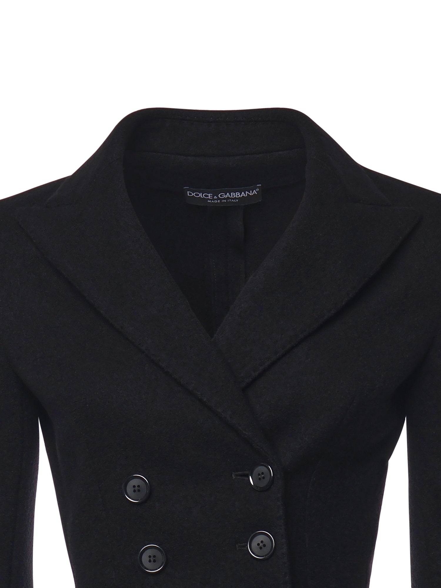 Giacca doppiopetto in panno lana F27HDT HU2BBN0000 DOLCE & GABBANA 