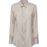Camicia in seta stampa rigata F5K30T FB1BVS8051 DOLCE & GABBANA 