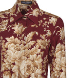 Camicia in charmeuse stampa Rose F5R64T FSA7YHR4OX DOLCE & GABBANA 