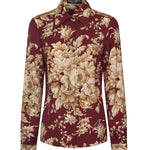 Camicia in charmeuse stampa Rose F5R64T FSA7YHR4OX DOLCE & GABBANA 