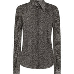 Camicia in chiffon di seta stampa bouclé F5R64T IS1ZMHH5QR DOLCE & GABBANA 