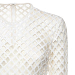 Abito corto in rete con paillettes F60FCZ FLSLDW0800 DOLCE & GABBANA 