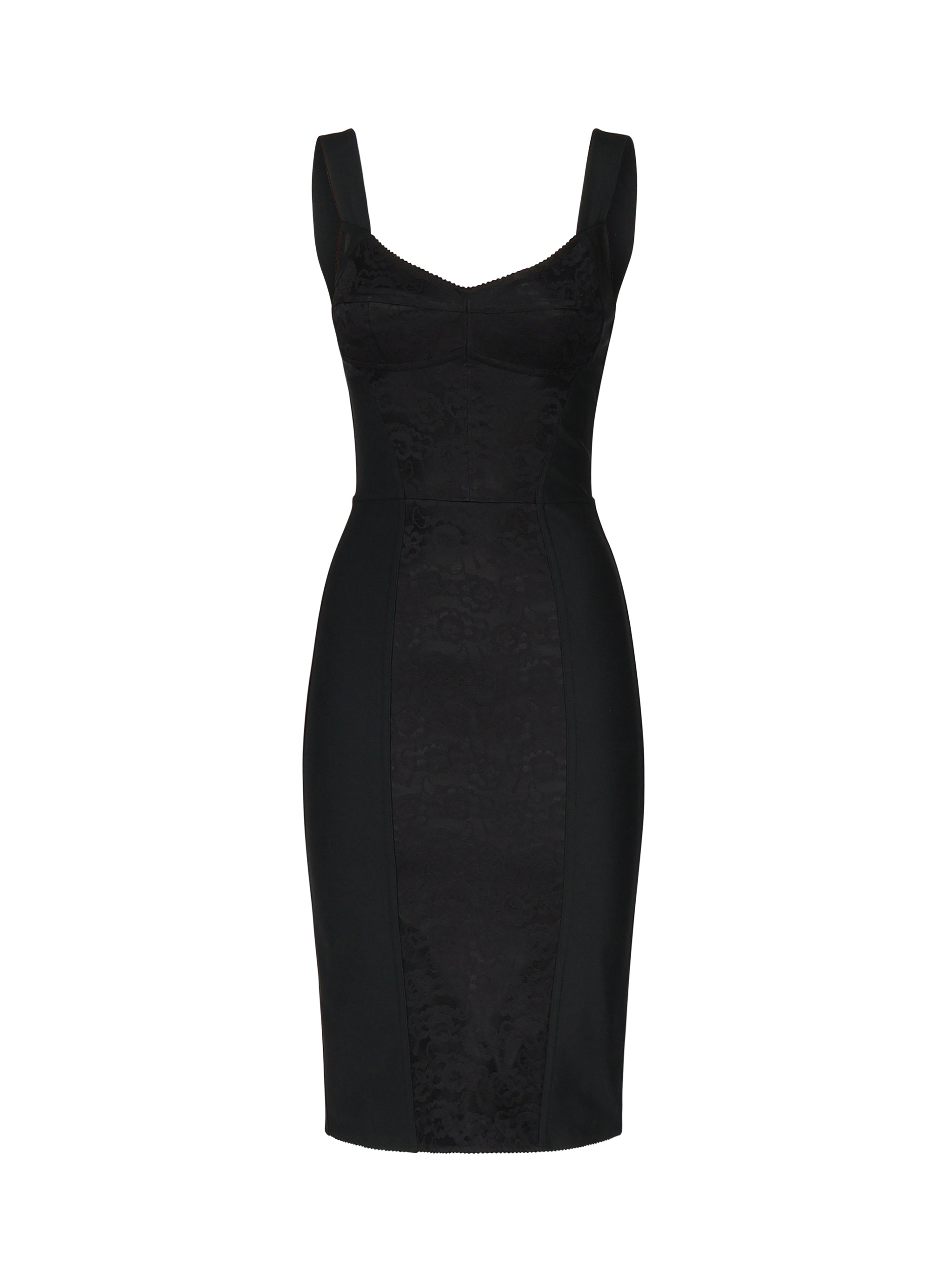 Abito in guaina elastica e pizzo F63G9T GDCLQN0000 DOLCE & GABBANA 
