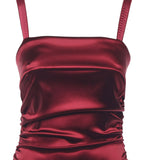 Abito drappeggiato in raso stretch F6TYJT FURADR2723 DOLCE & GABBANA 