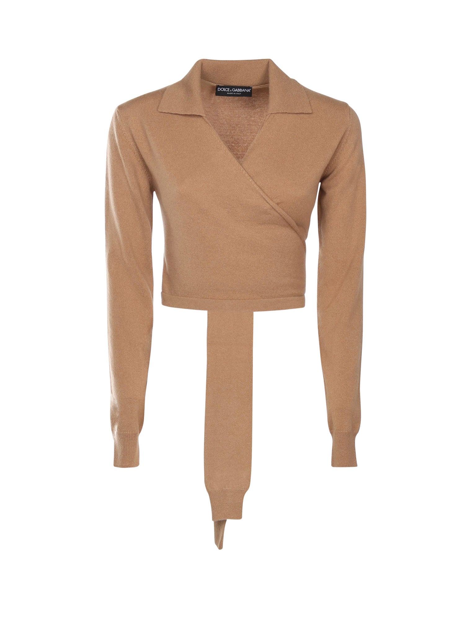 Cardigan incrociato in cashmere FXVB4T JBW0QM0172 DOLCE & GABBANA 