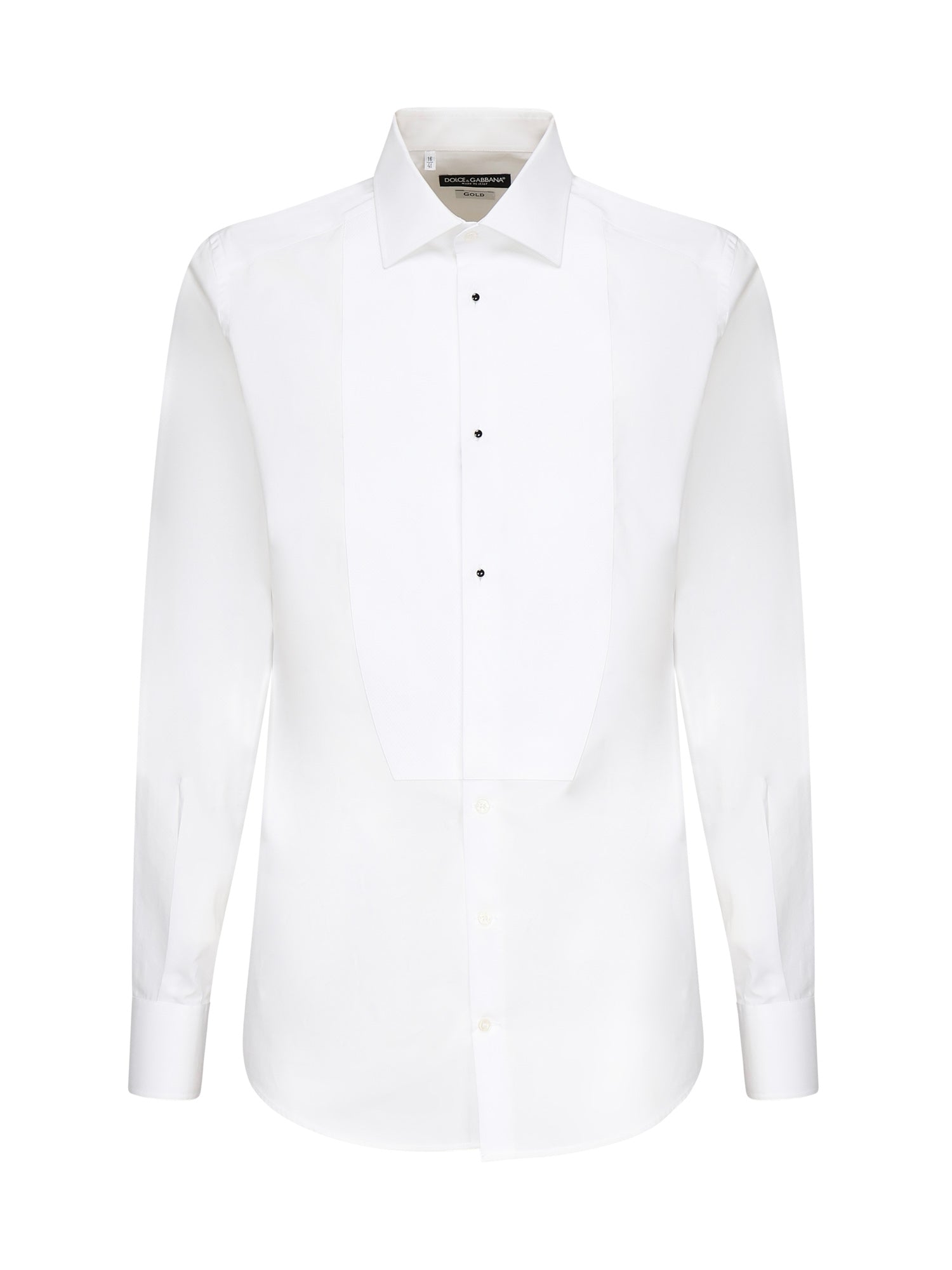 Camicia tuxedo in popeline di cotone G5EN5T GF217W0800 DOLCE & GABBANA 