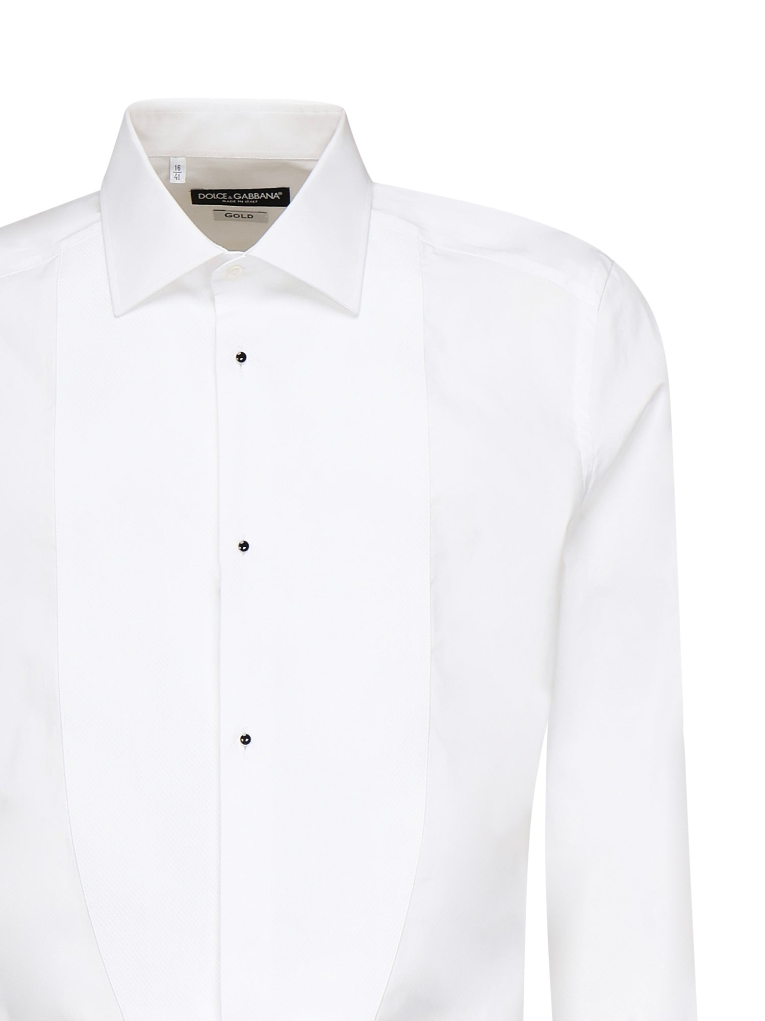 Camicia tuxedo in popeline di cotone G5EN5T GF217W0800 DOLCE & GABBANA 