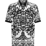 Camicia in seta stampa Maiolica G5LG9T HI1Y6IZ3TN DOLCE & GABBANA 