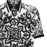 Camicia in seta stampa Maiolica G5LG9T HI1Y6IZ3TN DOLCE & GABBANA 