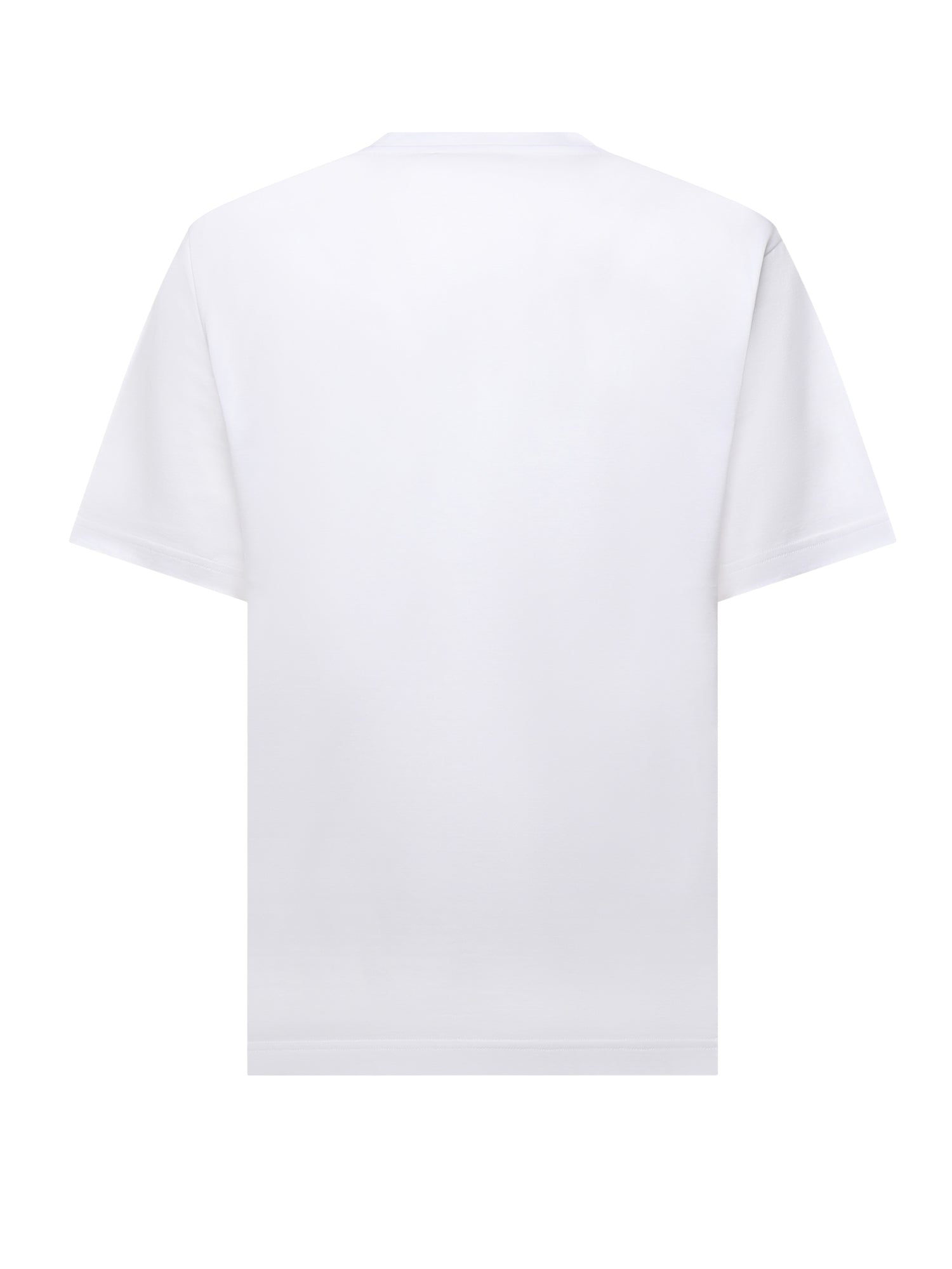T-shirt in cotone con patch logo G8PN9T FU7EQW0800 DOLCE & GABBANA 