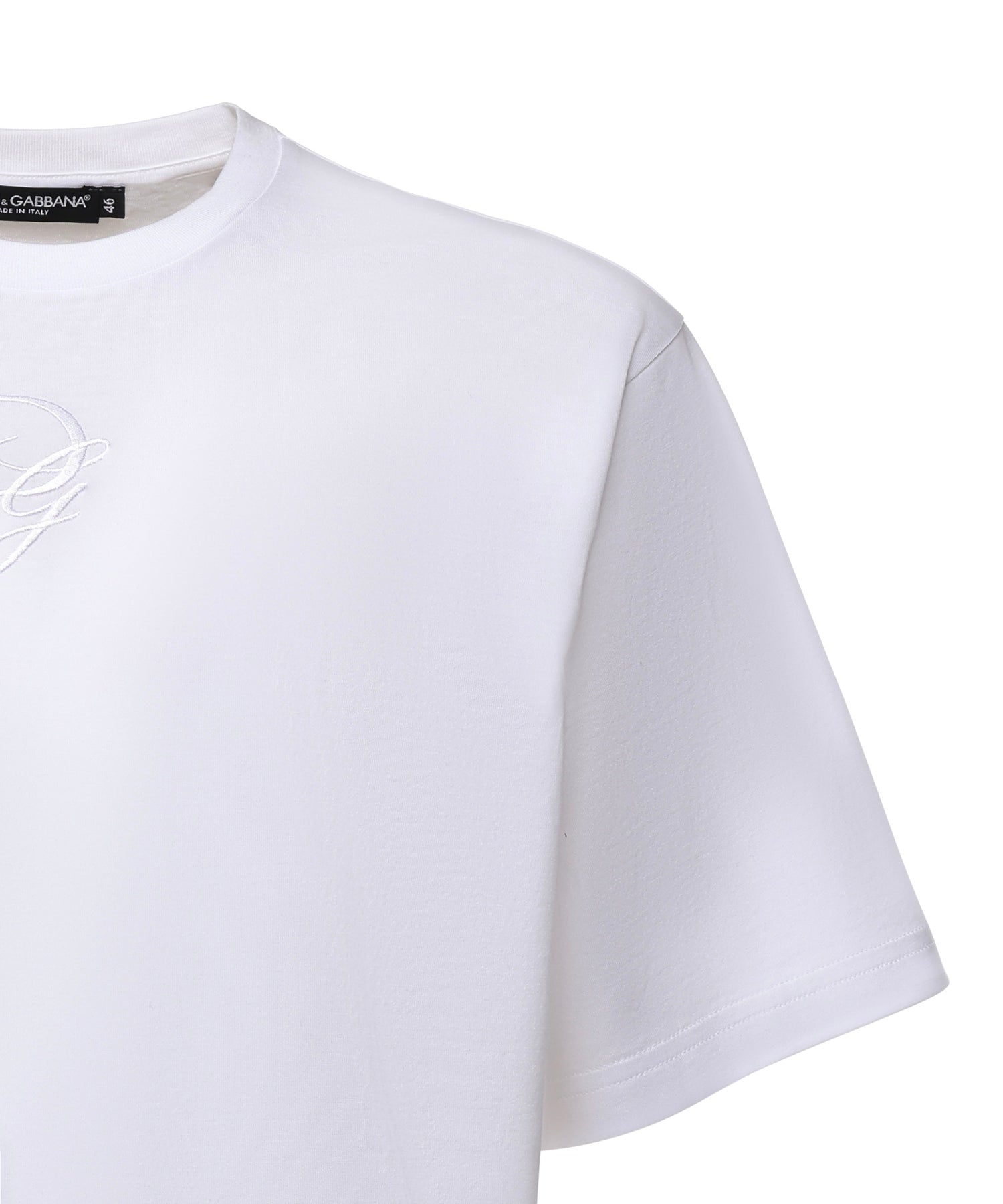 T-shirt con ricamo logo<BR/><BR/> G8PN9Z G7O4EW0800 DOLCE & GABBANA 