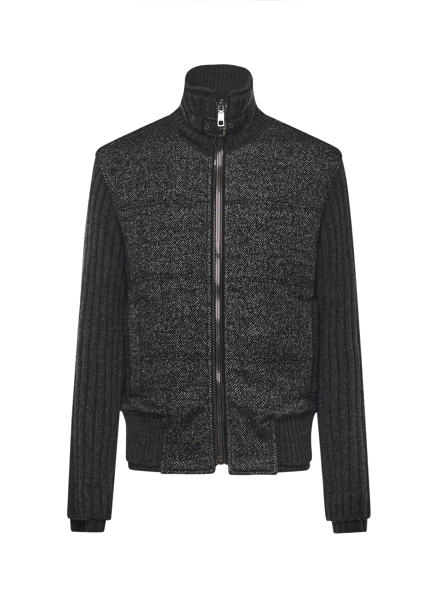 Giubbotto pied-de-poule in maglia G9BVST GJ846N0352 DOLCE & GABBANA 