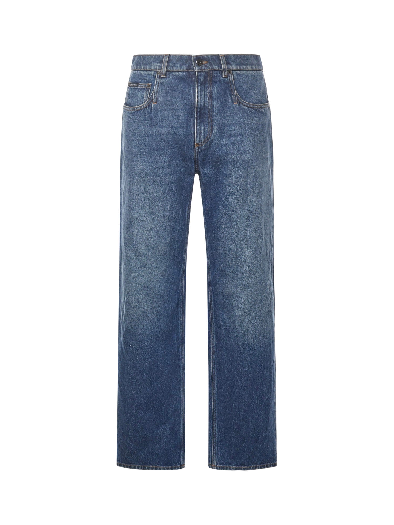 Jeans con patch logo GP0Q8D G8NZ9S9001 DOLCE & GABBANA 