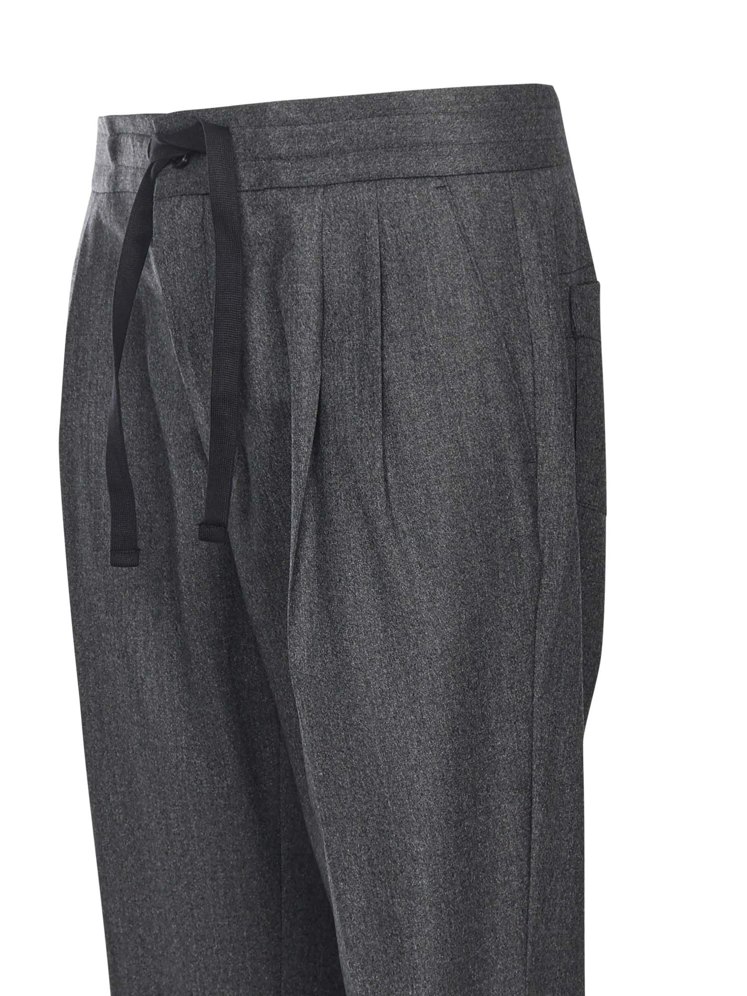 Pantaloni in stuoia di lana mélange GP12PT FURNCN0141 DOLCE & GABBANA 