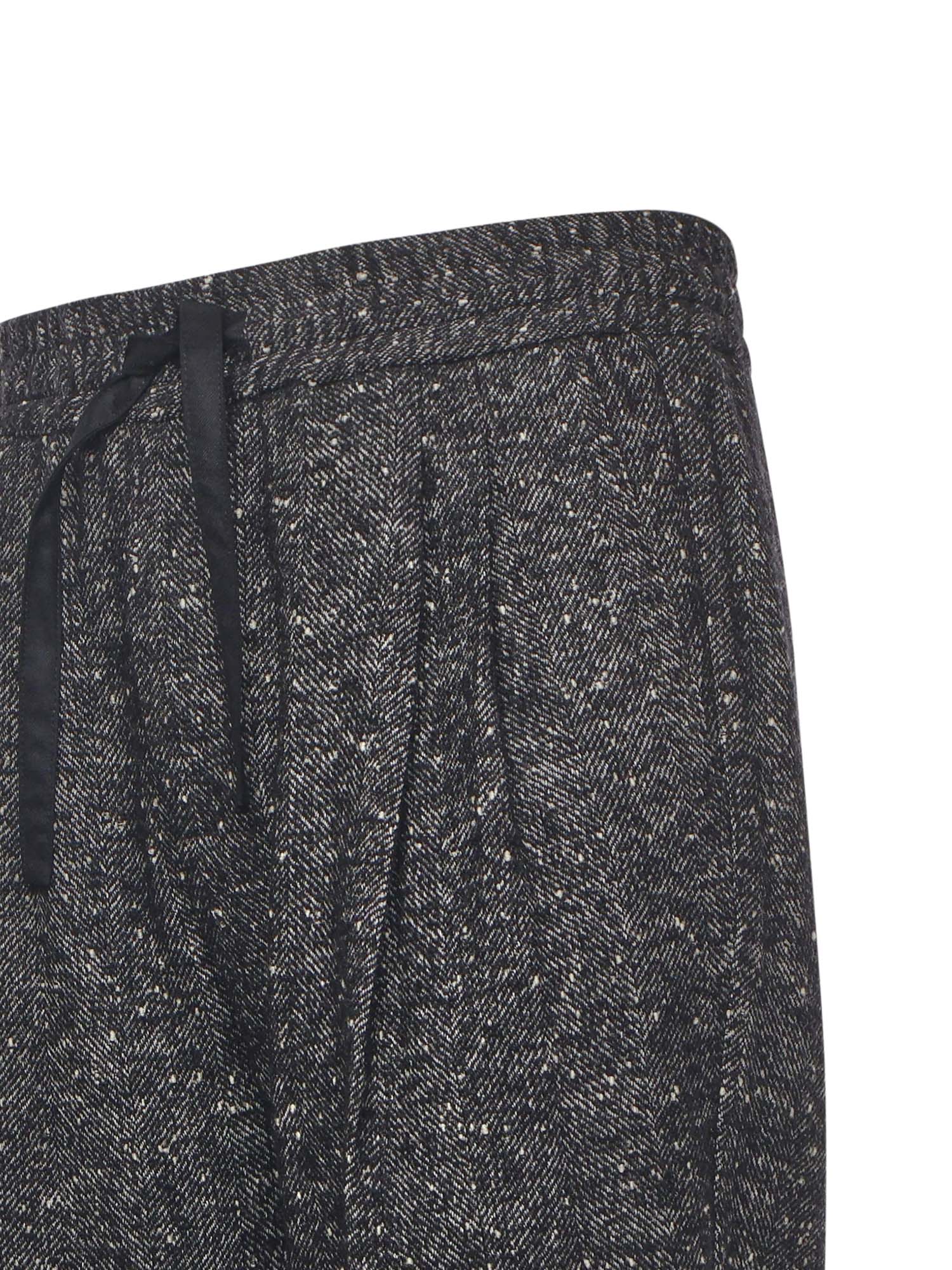 Pantaloni jogging in tessuto bottonato<BR/> GP12RT FCZAMS8030 DOLCE & GABBANA 