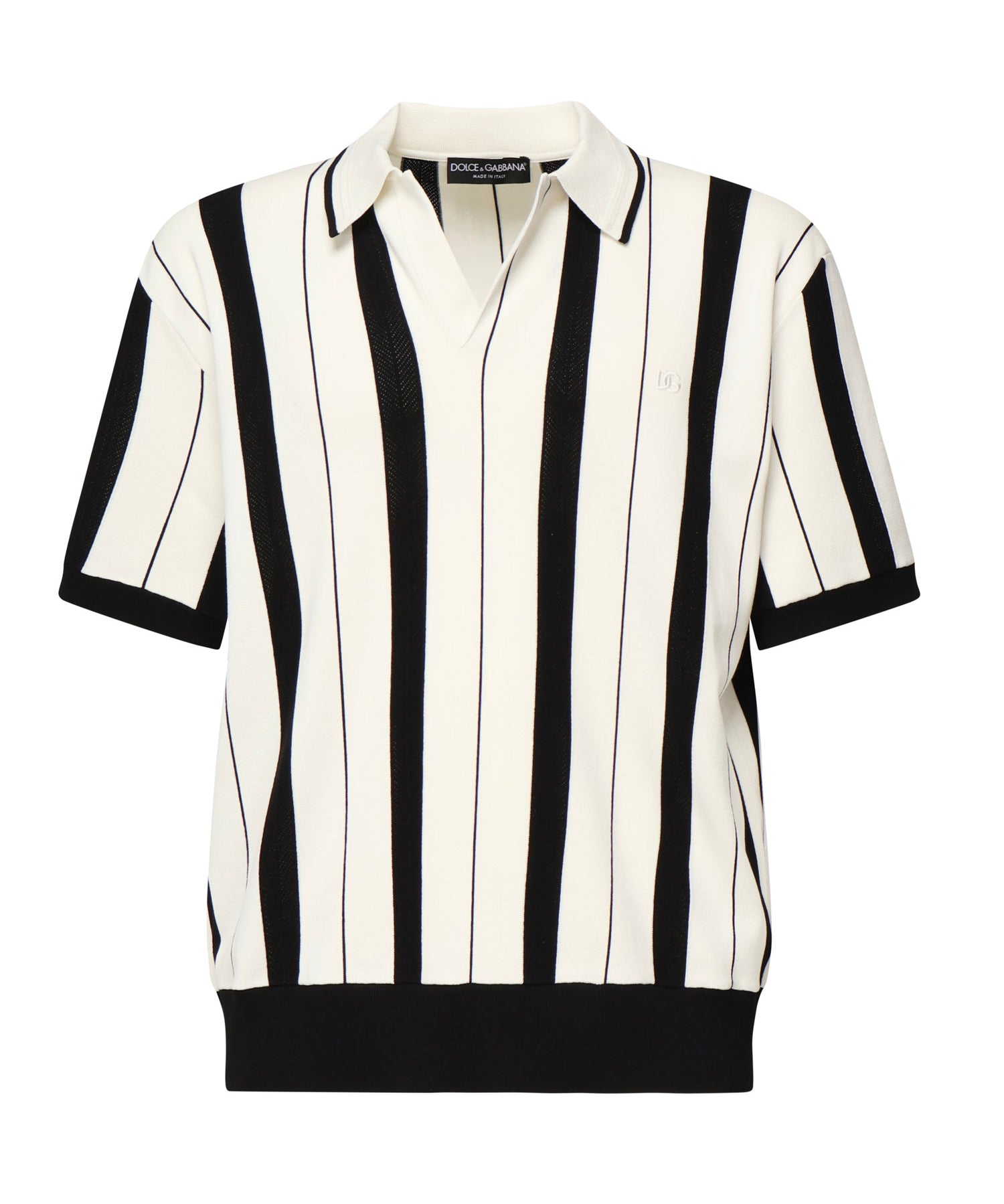 Polo a righe con logo GXZ81Z JFMZRW1001 DOLCE & GABBANA 