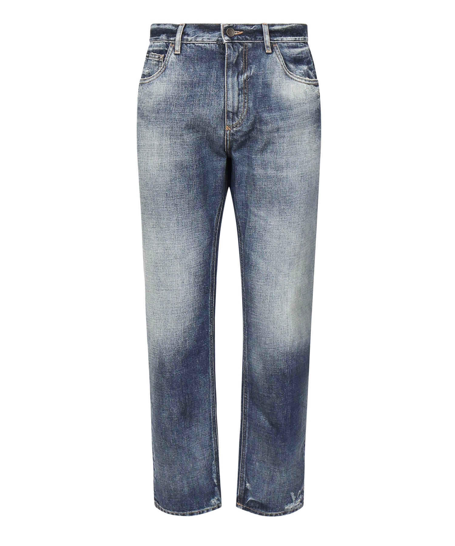 Jeans loose in denim di cotone GYJDAD G8NX2S9001 DOLCE & GABBANA 