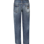 Jeans loose in denim di cotone GYJDAD G8NX2S9001 DOLCE & GABBANA 