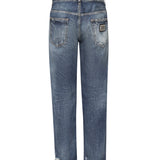 Jeans loose in denim di cotone GYJDAD G8NX2S9001 DOLCE & GABBANA 