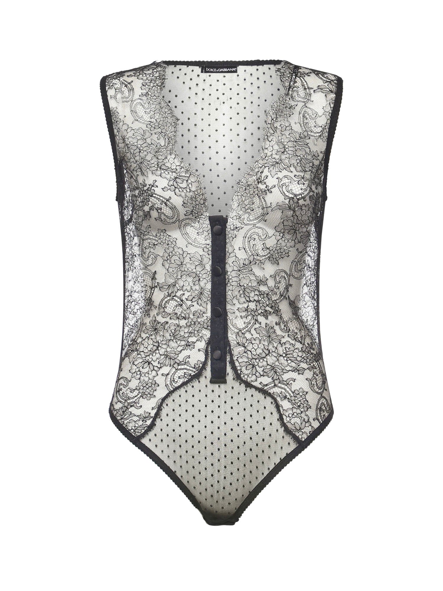 Body in plumetis testurizzato O9A21T ON0ALN0000 DOLCE & GABBANA 