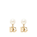 Orecchini con logo e perla WEO2N1 W1111ZOO00 DOLCE & GABBANA 