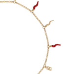 Collana con logo e charms cornetto WNQ6C2 W1111ZOO00 DOLCE & GABBANA 